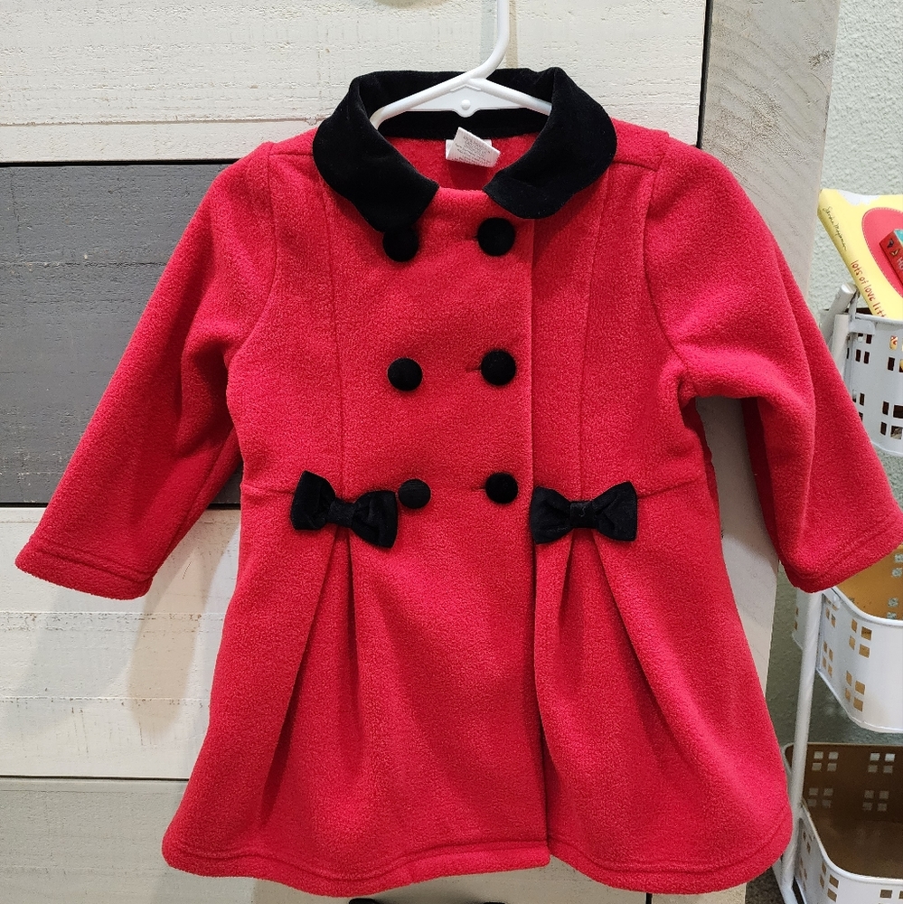 Bow Front Double Breasted Coat & Hat Set